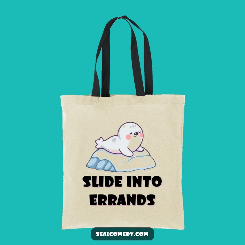 Funny Seal Slide Tote Bag: Whimsical Carry-All, Perfect Gift for Fun Lovers