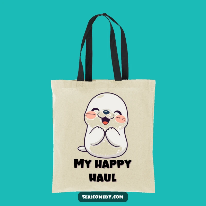 Funny Seal Tote: Joyful Flippers Bag - Happy Celebration Accessory Gift